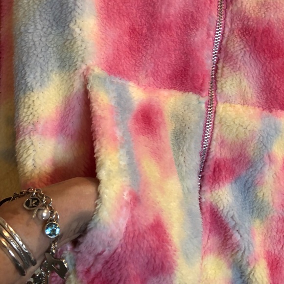 HOODIE SWEATSHIRT SOFT FLEECE JACKET SWEATER FLEECE NEW M FITS LARGE - Picture 3 of 6